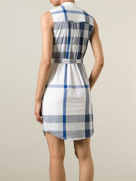 burberry shirt dress long|burberry brit sleeveless print dress.